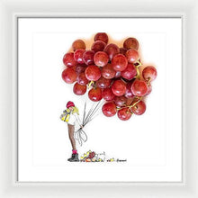 Holiday Grapes - Framed Print