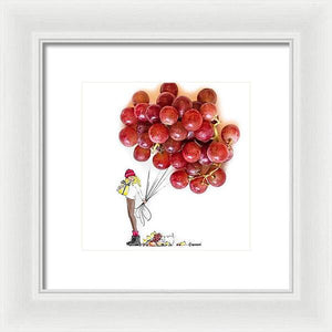 Holiday Grapes - Framed Print