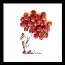 Holiday Grapes - Framed Print