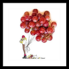 Holiday Grapes - Framed Print