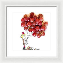 Holiday Grapes - Framed Print