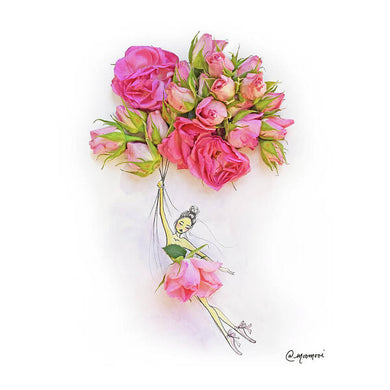 Rosebud Balloons - Art Print