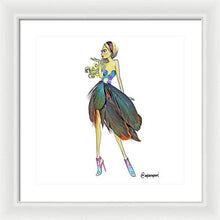 Feather Skirt - Framed Print