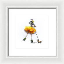 April Ranunculus Pup - Framed Print