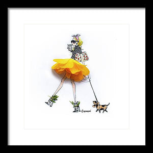 April Ranunculus Pup - Framed Print