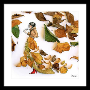 Autumn Girl - Framed Print