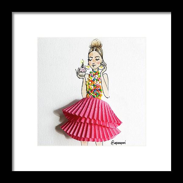 Birthday Girl Sprinkles - Framed Print