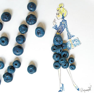 Blueberry Bella - Art Print