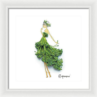 Broccoli Girl - Framed Print