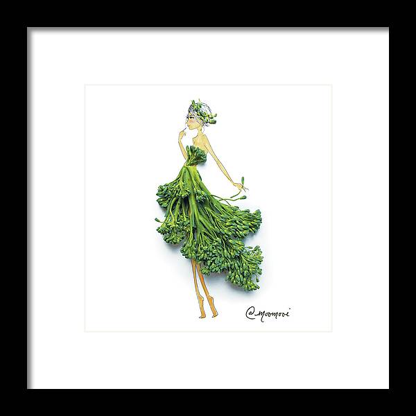 Broccoli Girl - Framed Print