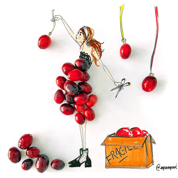 Cranberry Girl - Art Print – MooMooi