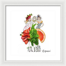 Fruit Girl Trio - Framed Print