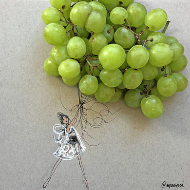 Grape Balloon  - Art Print