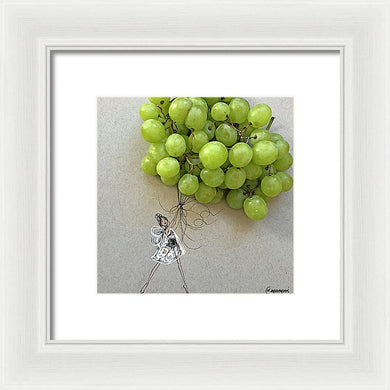 Grape Balloon  - Framed Print