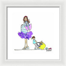 Mother and Son #3 - Framed Print