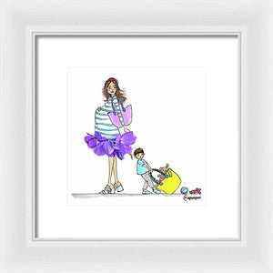 Mother and Son #3 - Framed Print