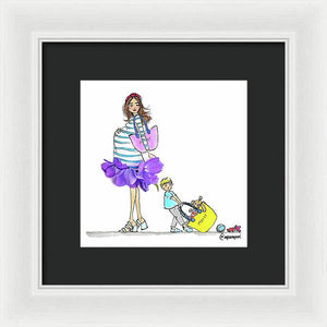 Mother and Son - Framed Print (Moost)