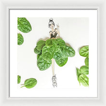 Peace And Spinach - Framed Print